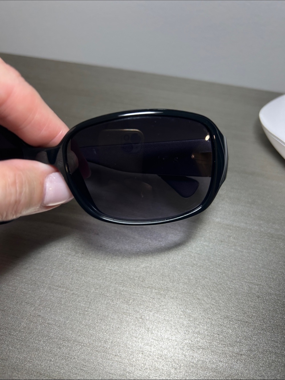 Coach Women’s Black and Grey Sunglasses with Gradient Lenses - Picture 3 of 9